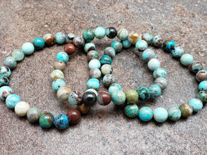 Chrysocolla Bracelet, 7 inch