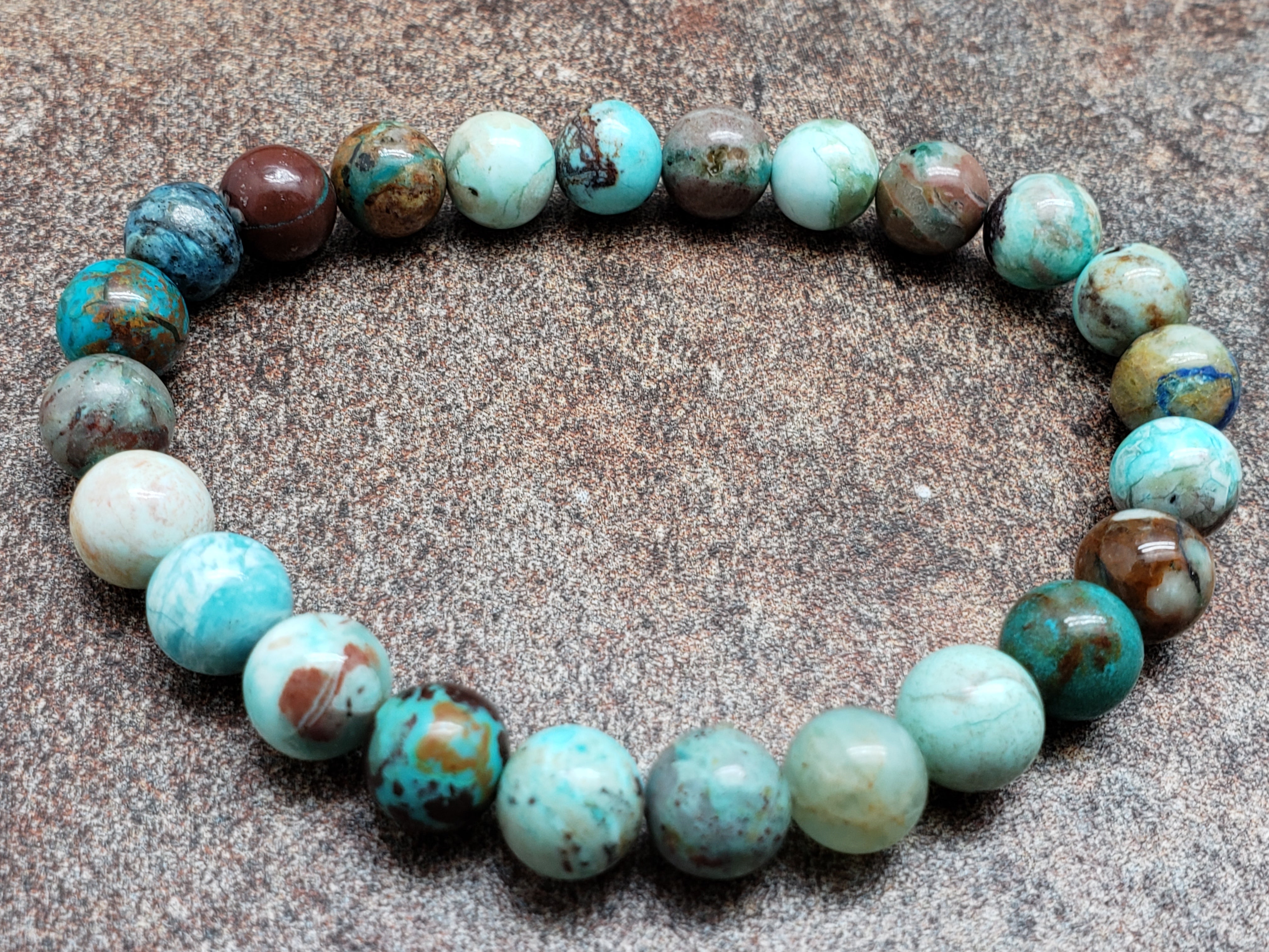 Chrysocolla Bracelet, 7 inch