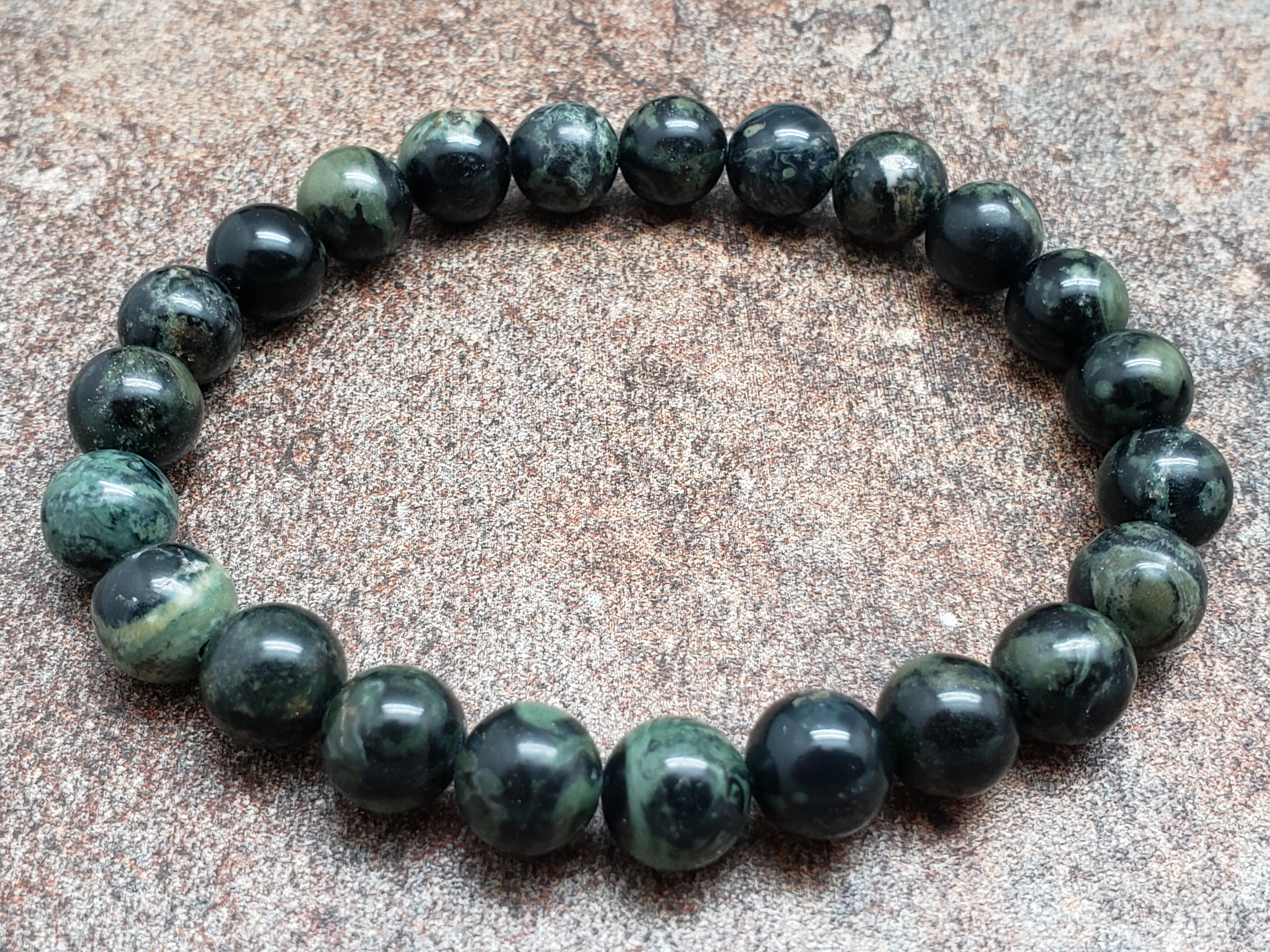 Count of 5 Kambaba Jasper Bracelets, 7 inch