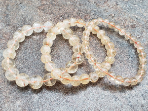 Count of 5 Citrine Bracelets, 7 inch