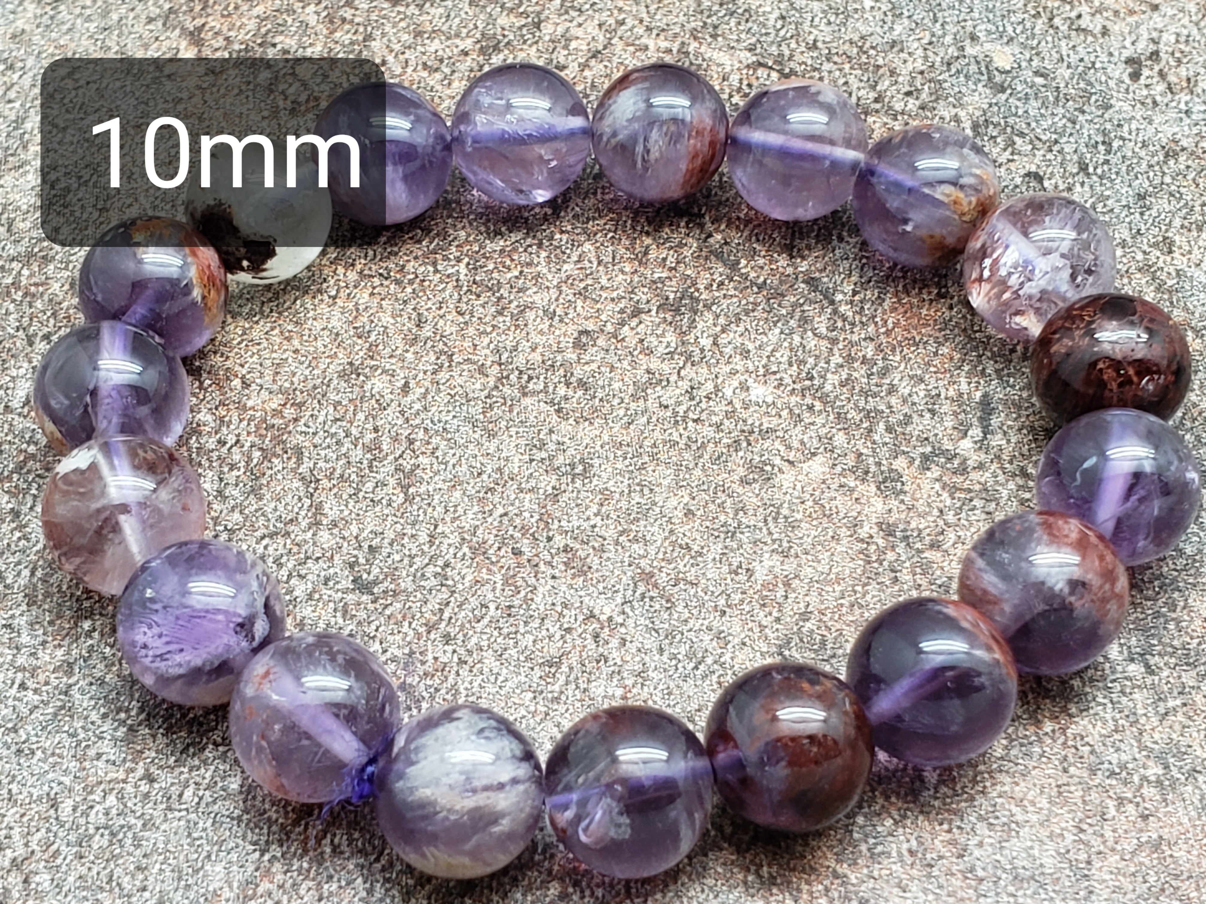 Count of 5 Auralite Healing Bracelets, 7 inch