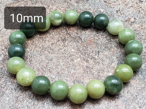 Count of 5 Canadian Jade Bracelets, 7 inch