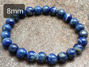 Count of 5 Lapis Lazuli Bracelets, 7 inch