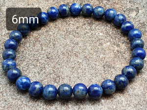 Count of 5 Lapis Lazuli Bracelets, 7 inch