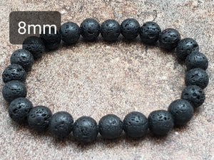 Count of 5 Lava Bracelets, 7 inch