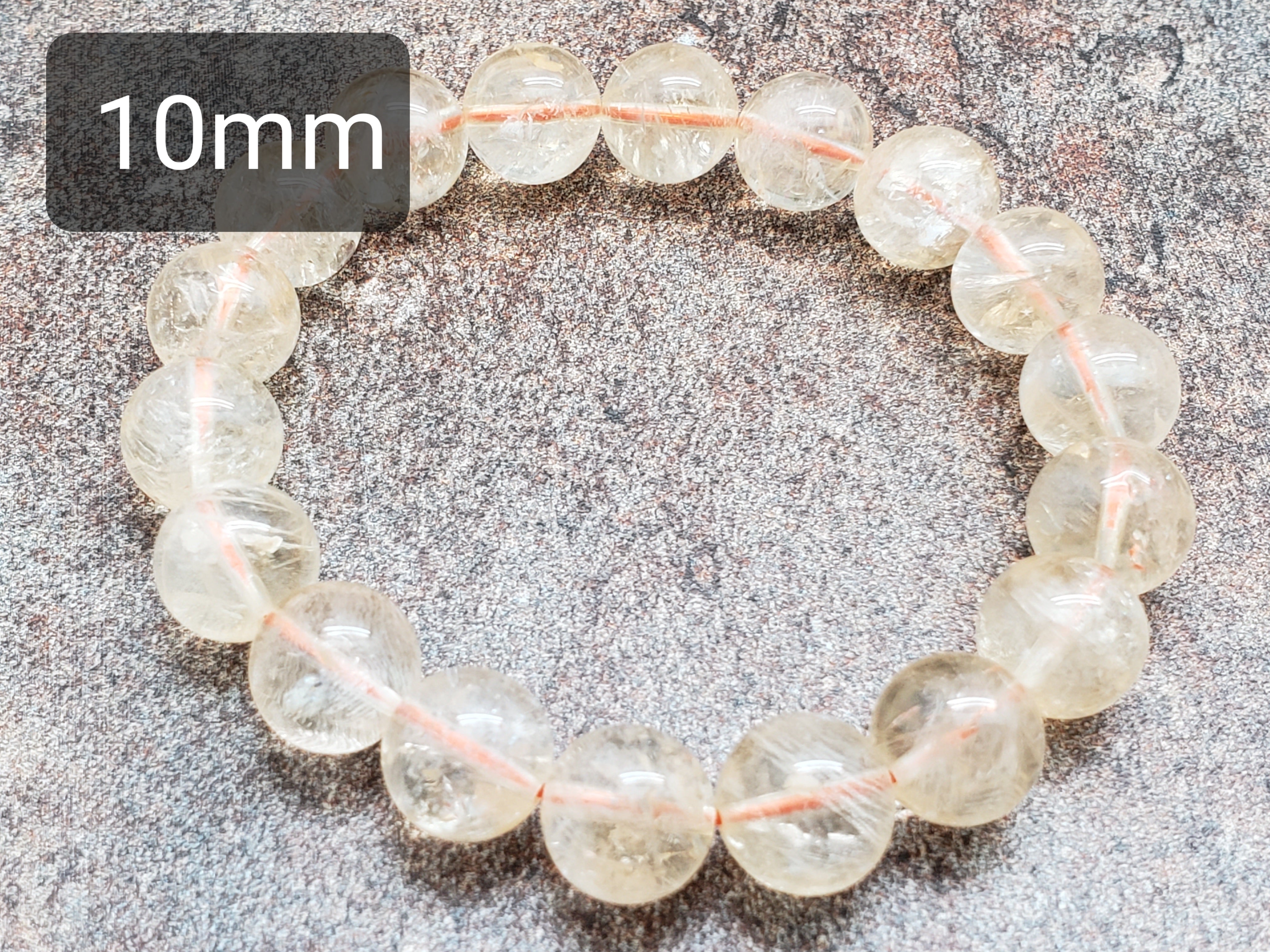 Count of 5 Citrine Bracelets, 7 inch