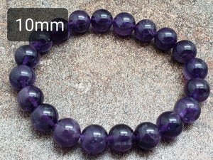 Count of 5 Amethyst Bracelets, 7 inch