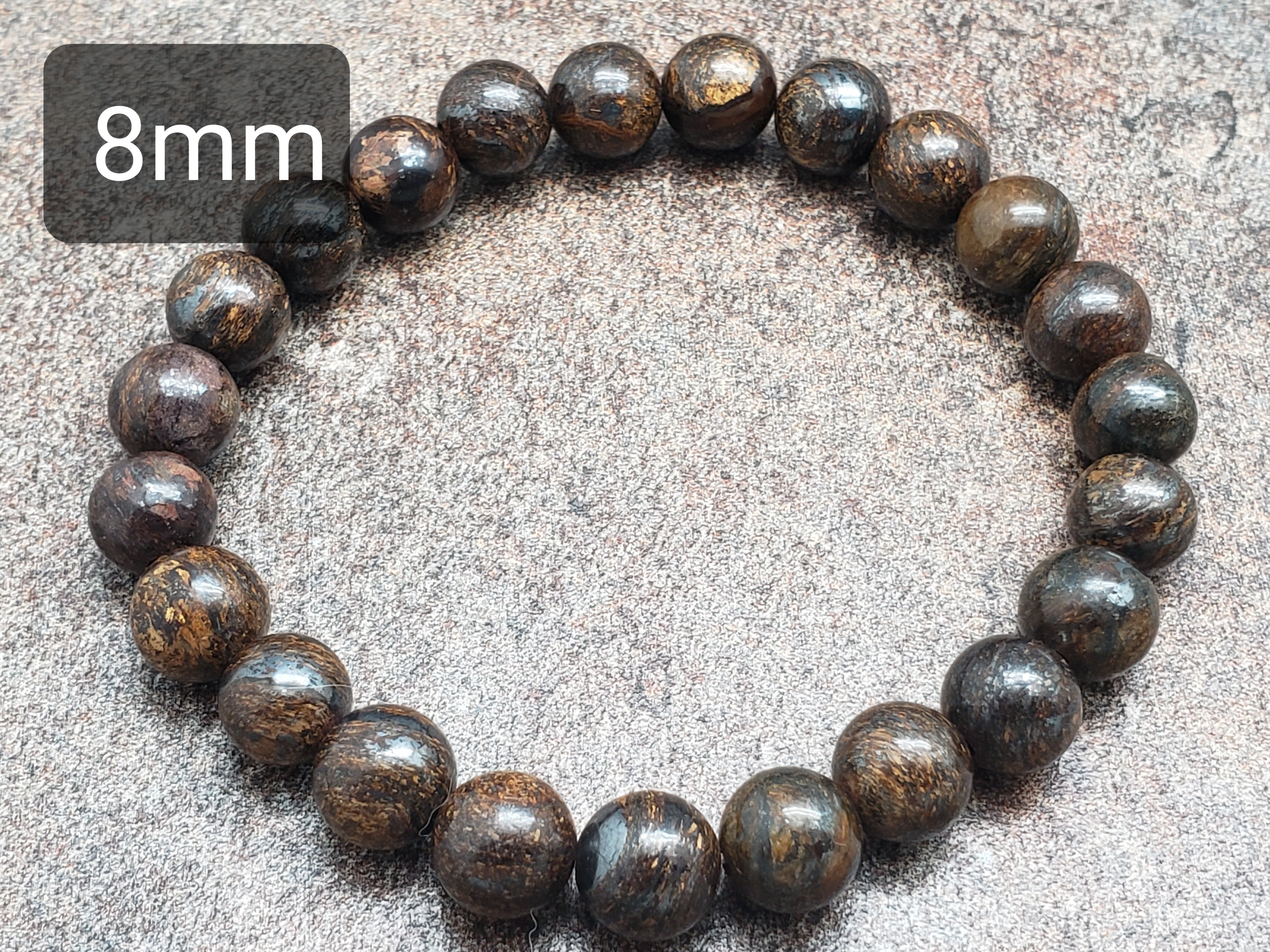 Count of 5 Bronzite Bracelets, 7 inch