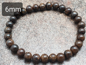 Count of 5 Bronzite Bracelets, 7 inch